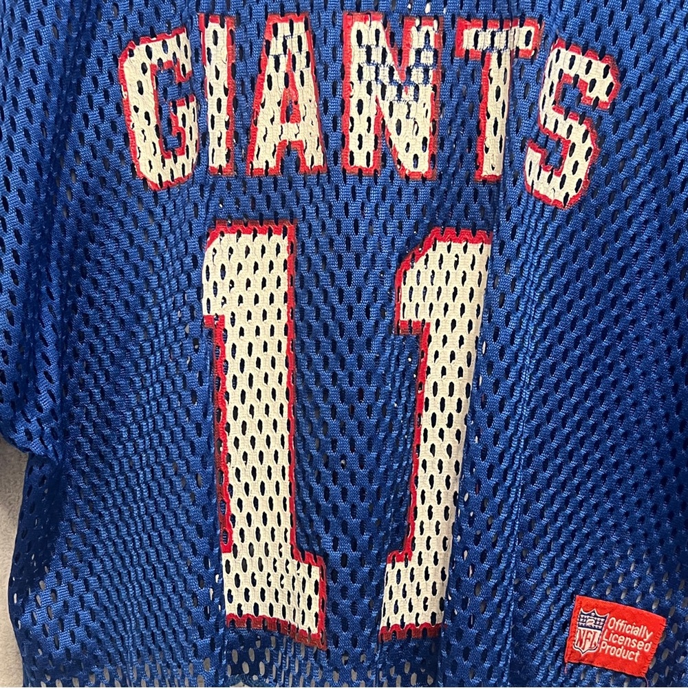 Sand-Knit MacGregor - Blue - New York Giants #11 Mesh Jersey - M - Picture 2 of 6